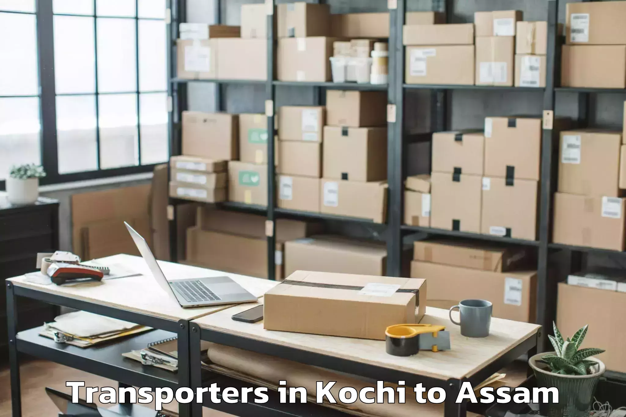 Top Kochi to Bokajan Transporters Available